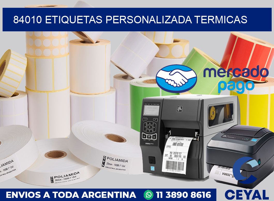 84010 etiquetas personalizada termicas