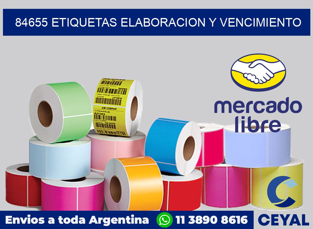 84655 Etiquetas elaboracion y vencimiento