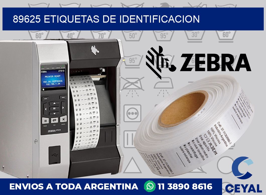 89625 Etiquetas de identificacion