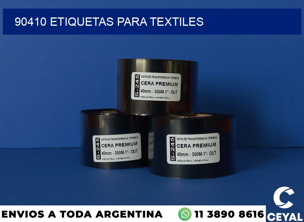 90410 etiquetas para textiles