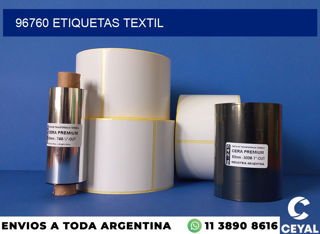 96760 etiquetas textil