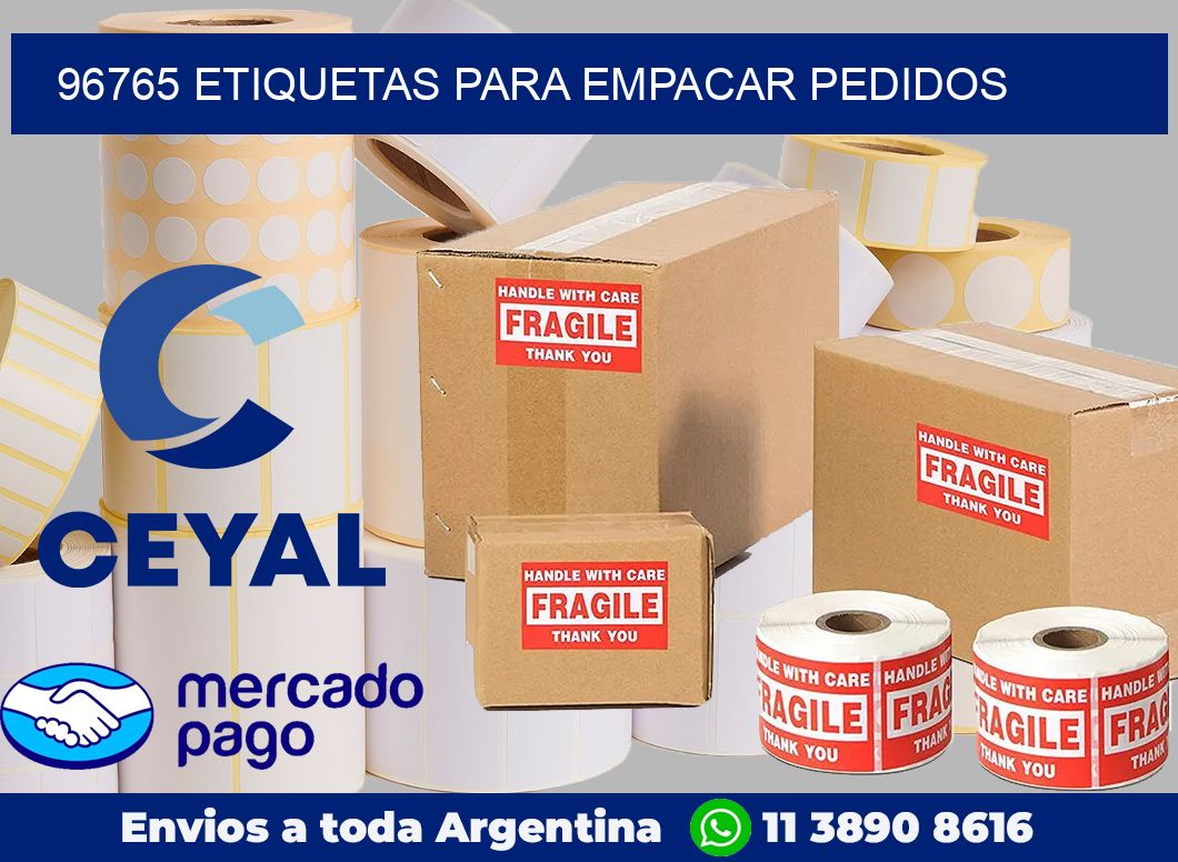 96765 Etiquetas para empacar pedidos
