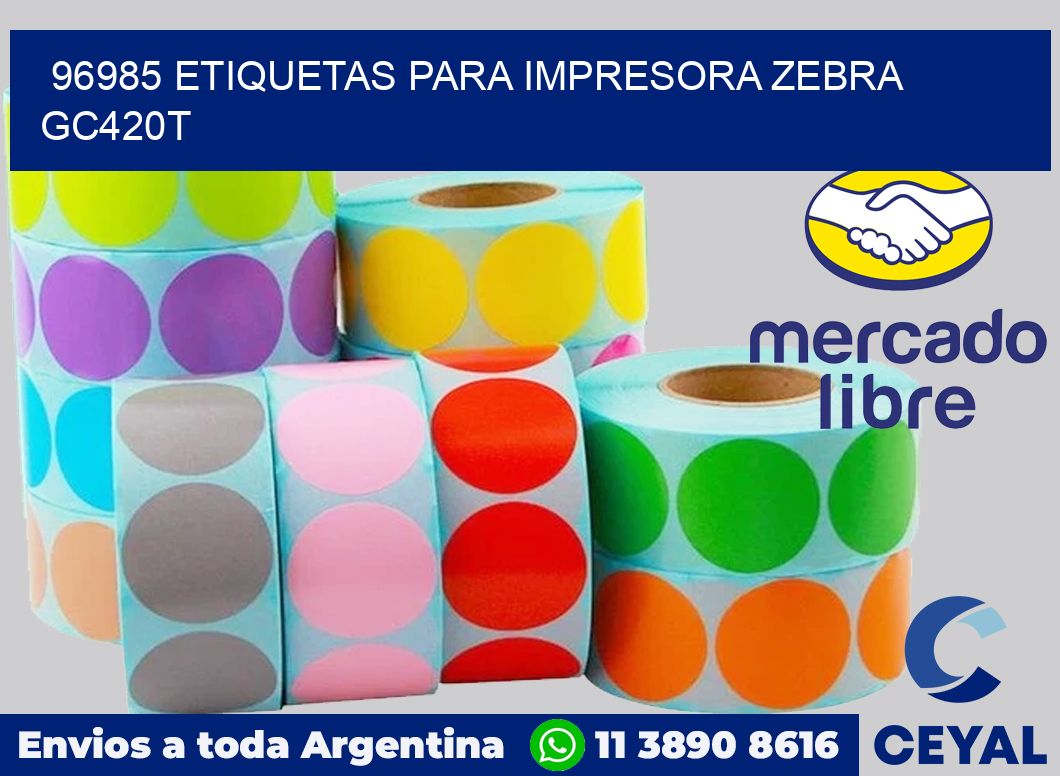96985 etiquetas para impresora zebra GC420T