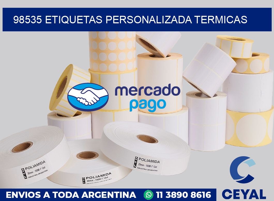 98535 etiquetas personalizada termicas