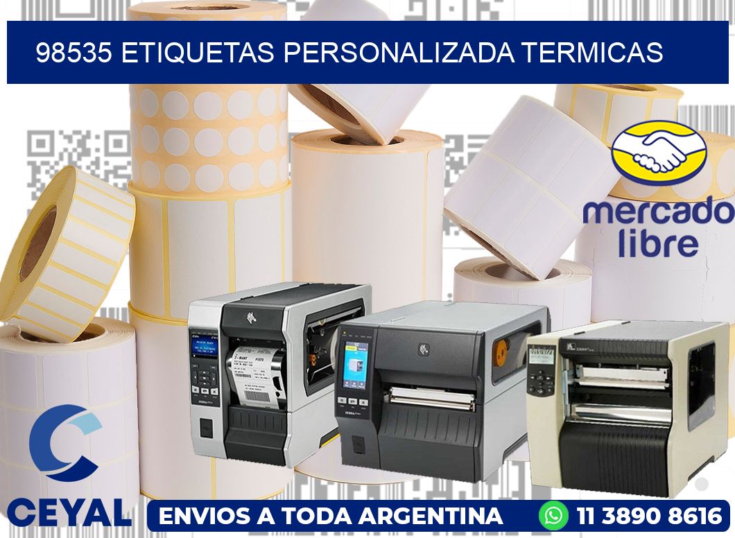 98535 etiquetas personalizada termicas