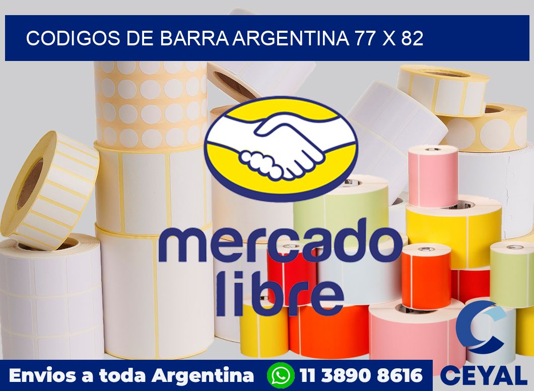 Codigos de barra Argentina 77 x 82
