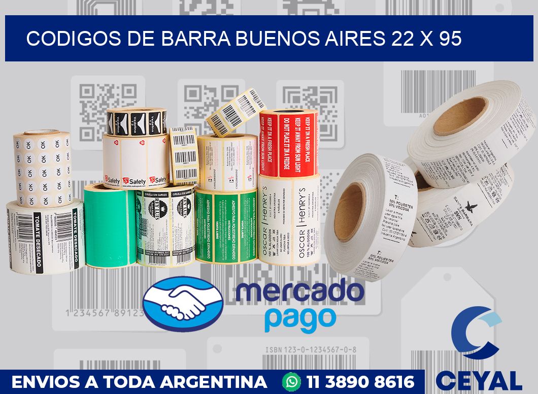 Codigos de barra Buenos Aires 22 x 95