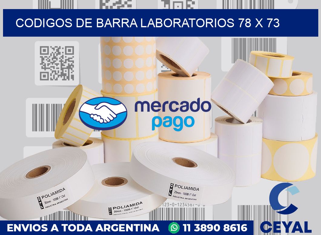 Codigos de barra laboratorios 78 x 73