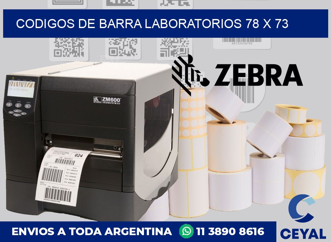 Codigos de barra laboratorios 78 x 73