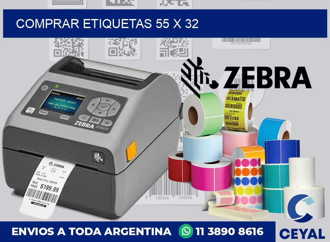 Comprar etiquetas 55 x 32