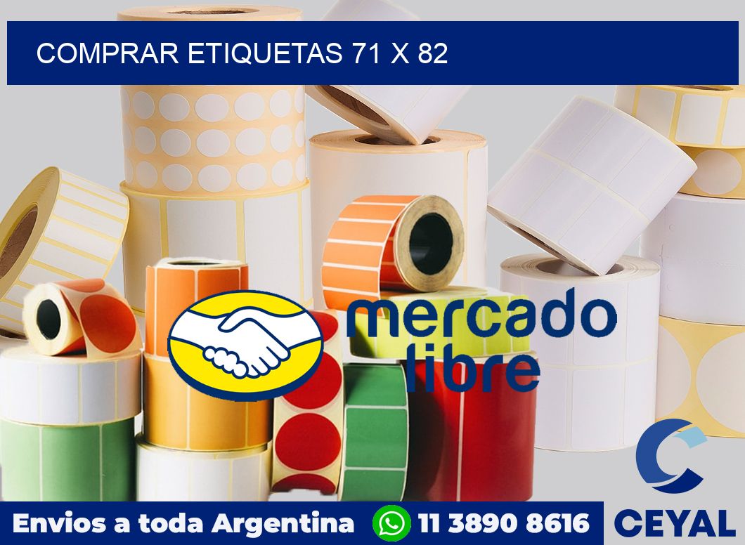 Comprar etiquetas 71 x 82