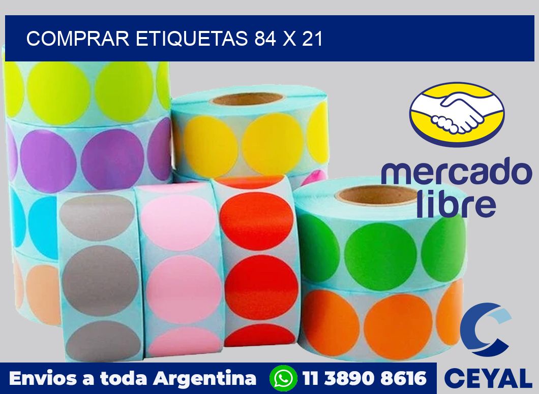 Comprar etiquetas 84 x 21