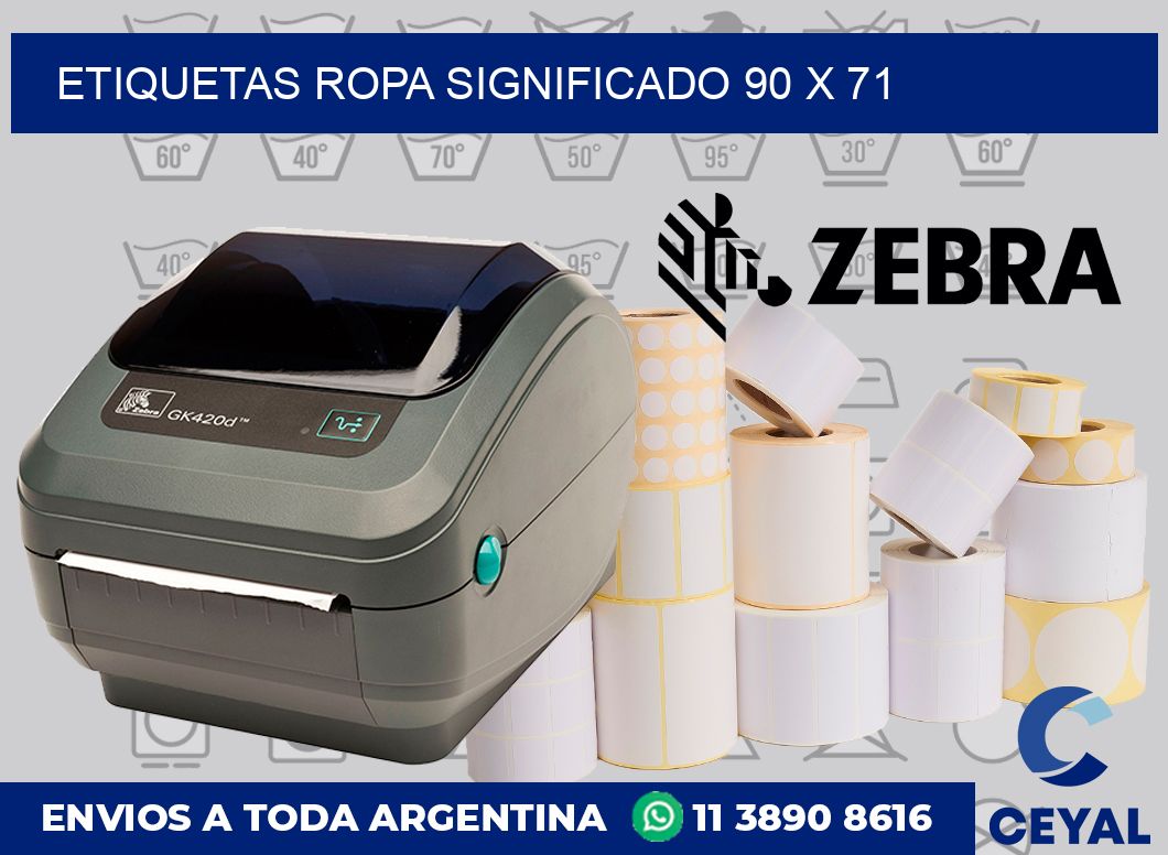 Etiquetas ropa significado 90 x 71