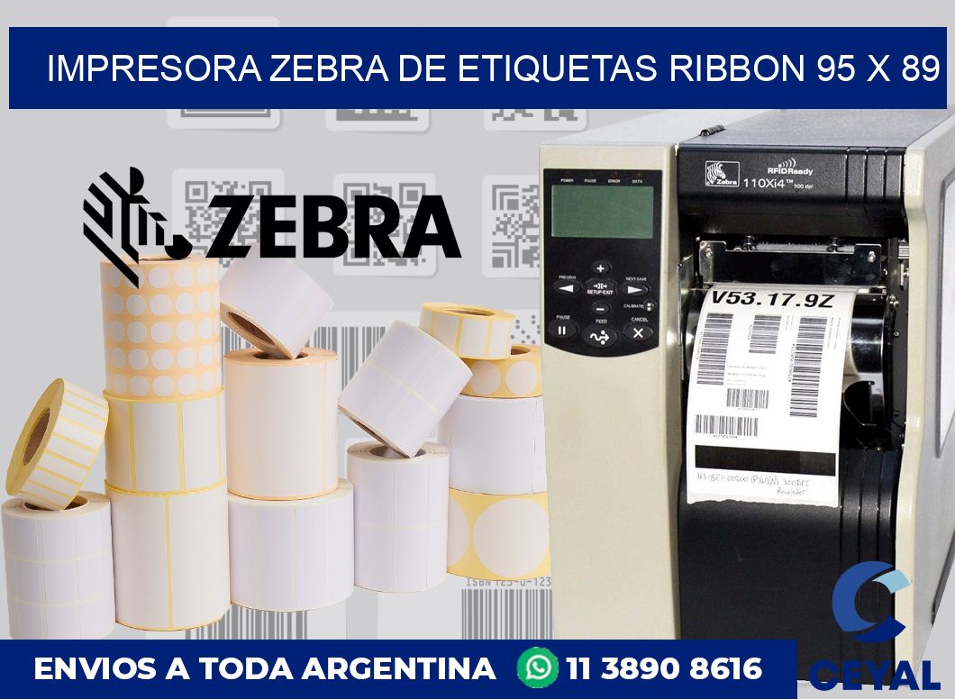 Impresora Zebra de etiquetas ribbon 95 x 89