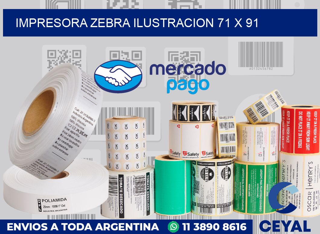 Impresora Zebra ilustracion 71 x 91