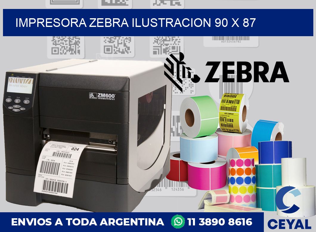 Impresora Zebra ilustracion 90 x 87