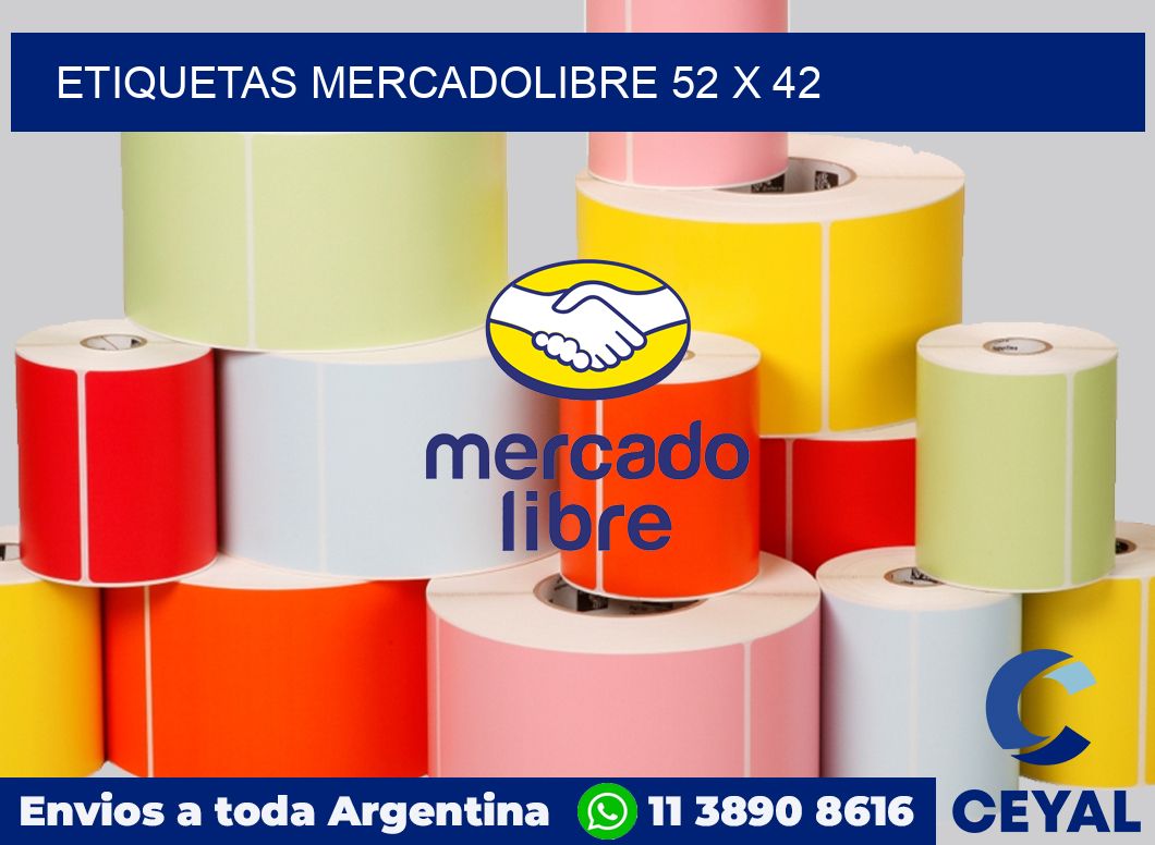 etiquetas mercadolibre 52 x 42