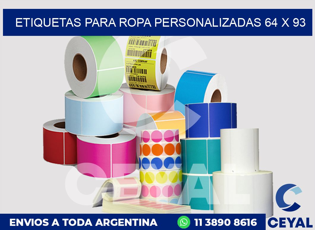 etiquetas para ropa personalizadas 64 x 93