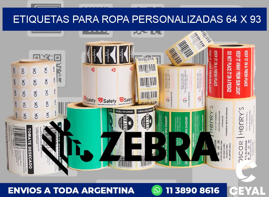 etiquetas para ropa personalizadas 64 x 93