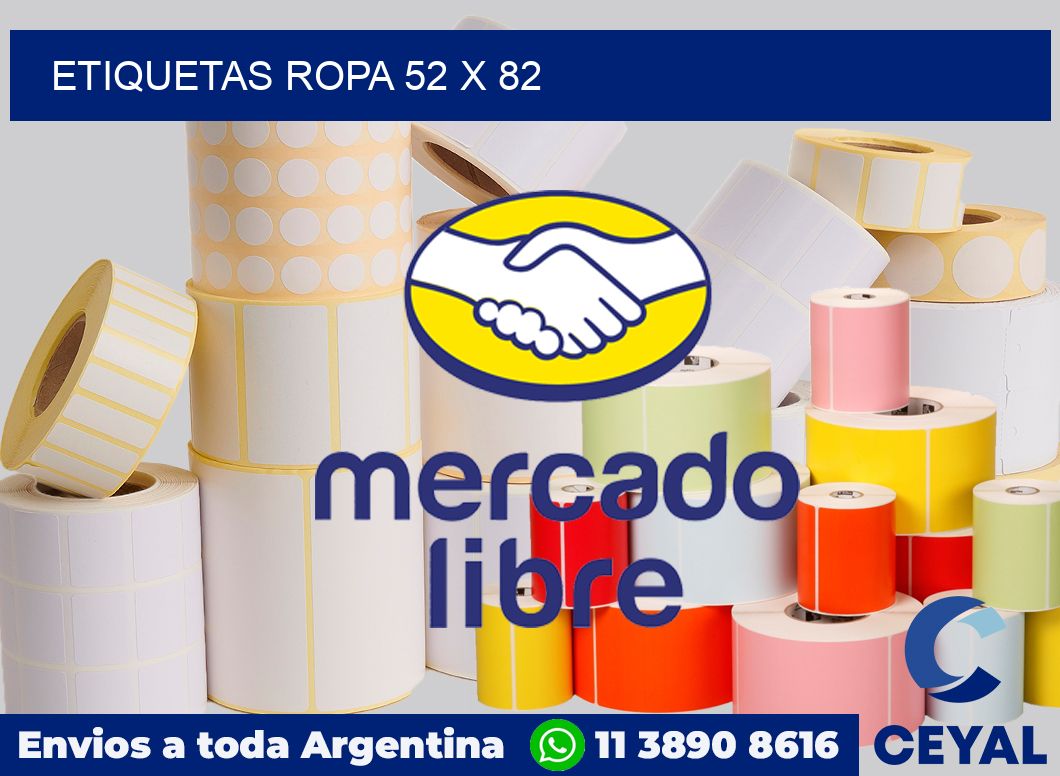 etiquetas ropa 52 x 82