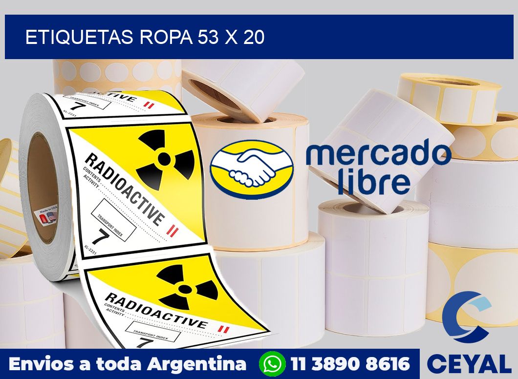 etiquetas ropa 53 x 20