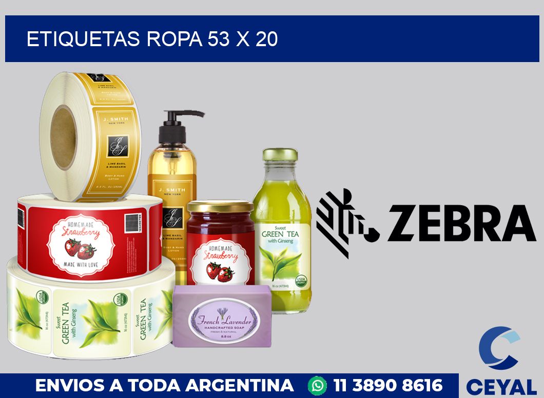 etiquetas ropa 53 x 20