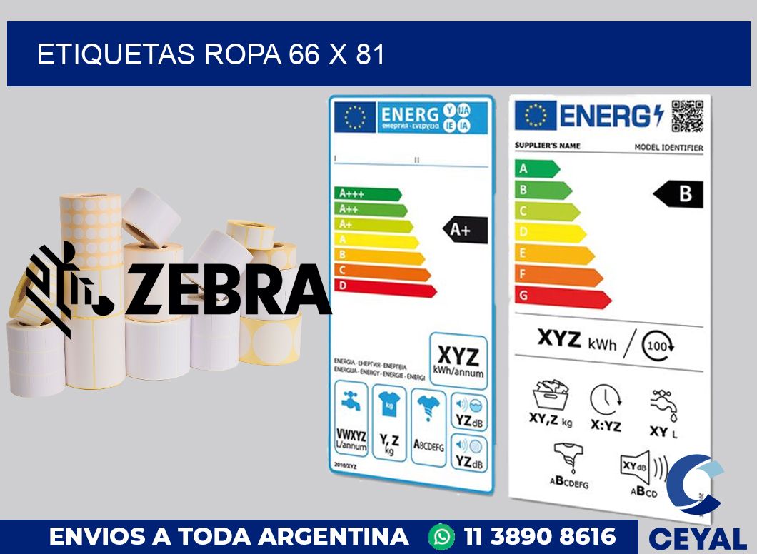 etiquetas ropa 66 x 81