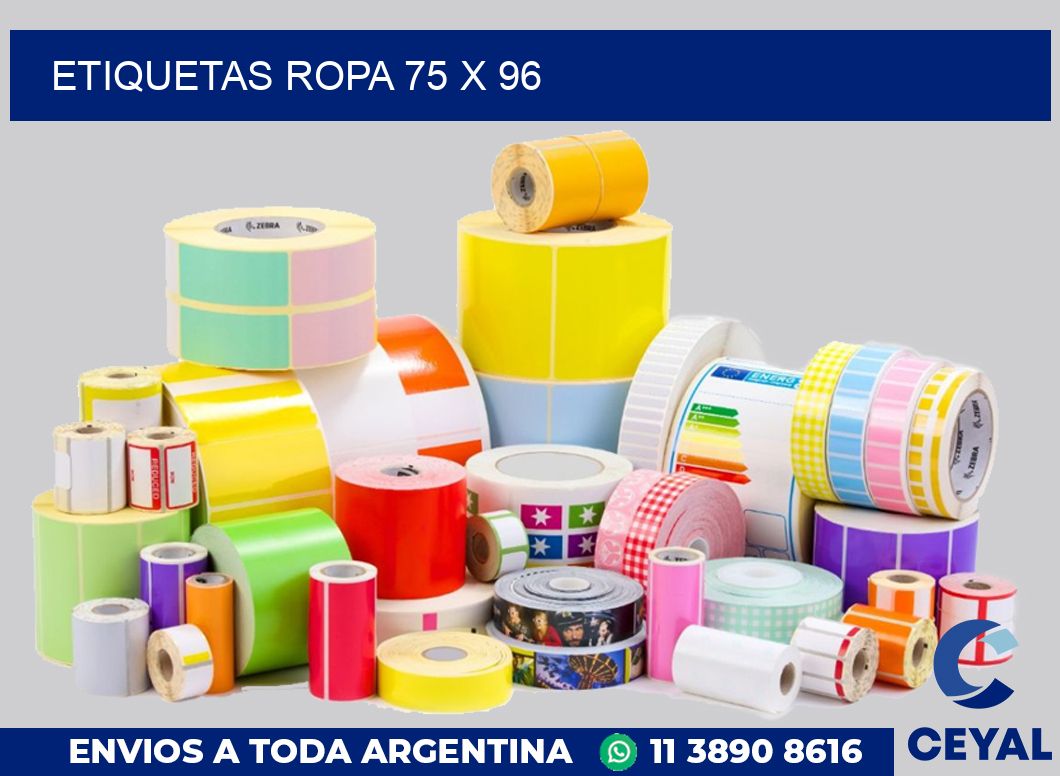 etiquetas ropa 75 x 96