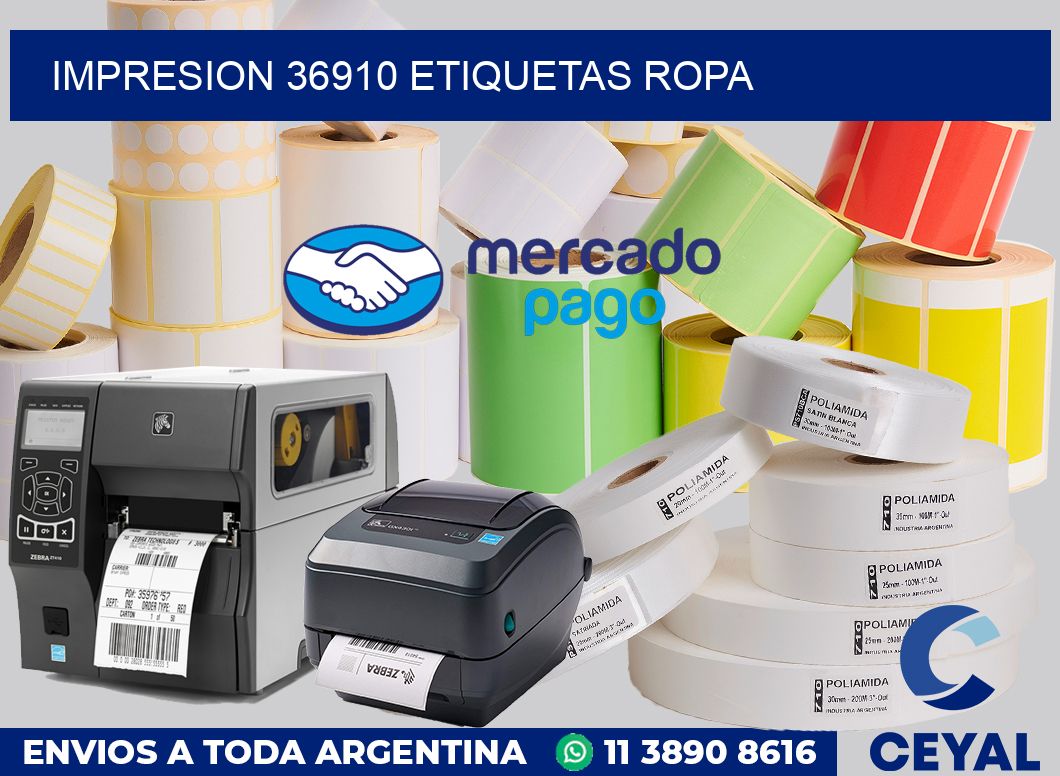 impresion 36910 etiquetas ropa