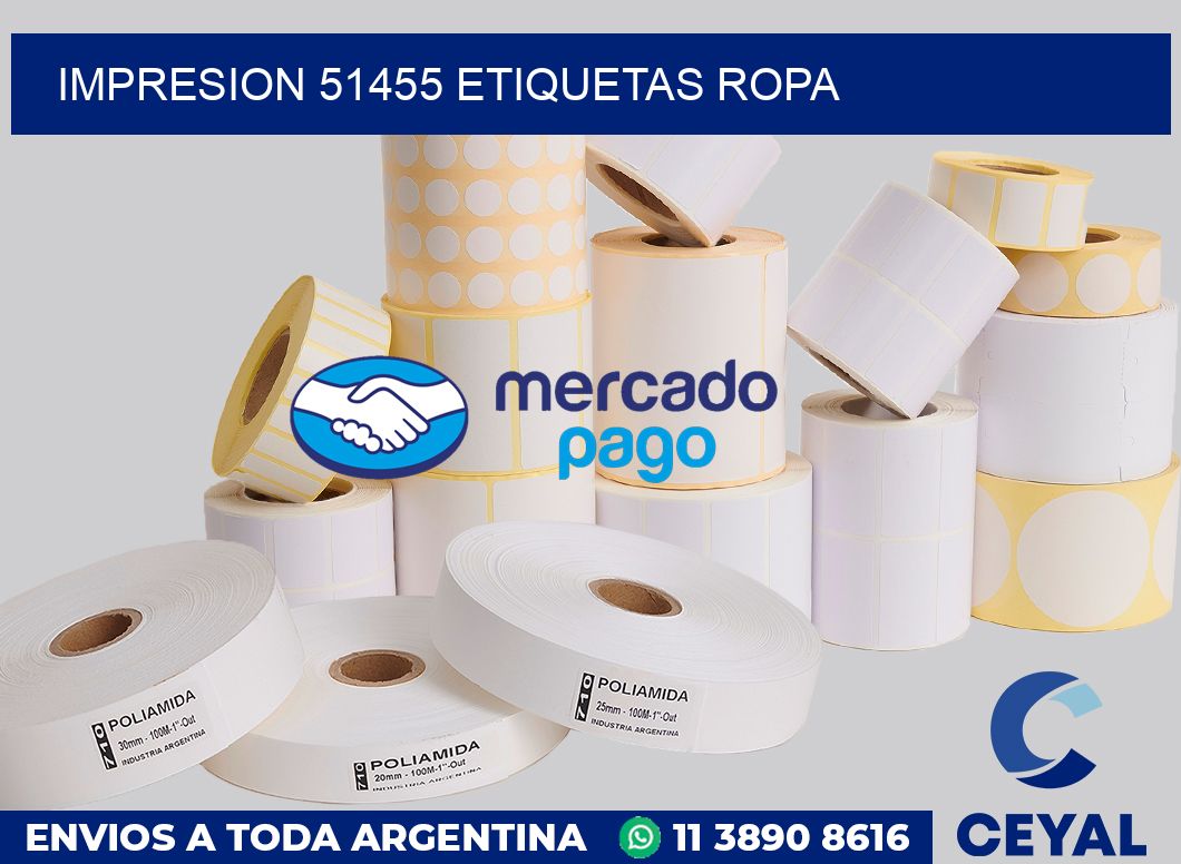 impresion 51455 etiquetas ropa