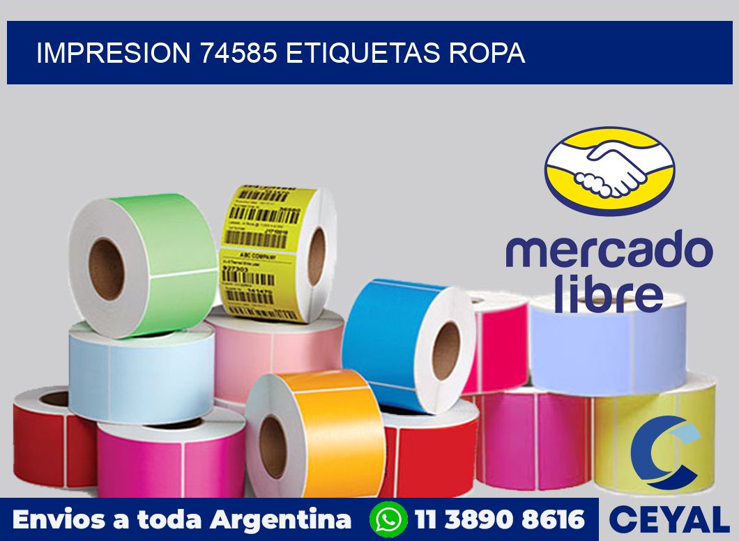 impresion 74585 etiquetas ropa