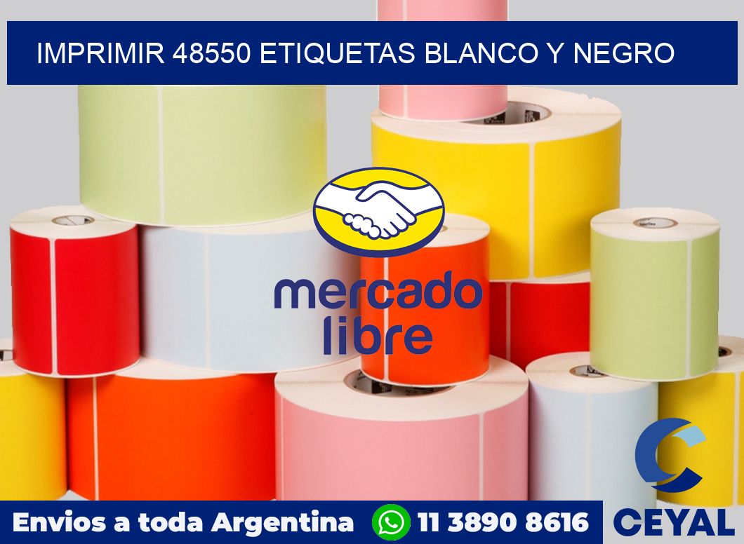 imprimir 48550 etiquetas blanco y negro