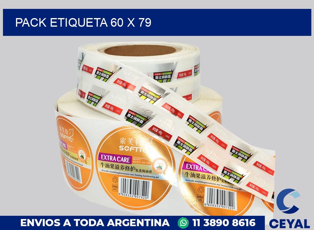 pack etiqueta 60 x 79