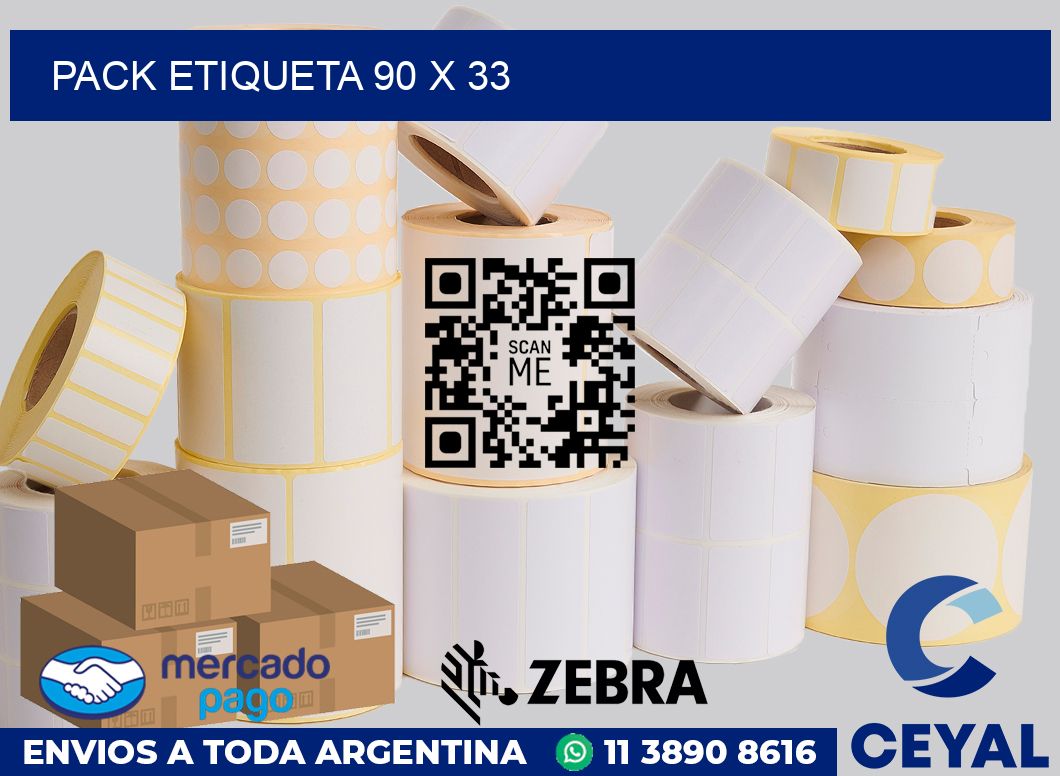 pack etiqueta 90 x 33