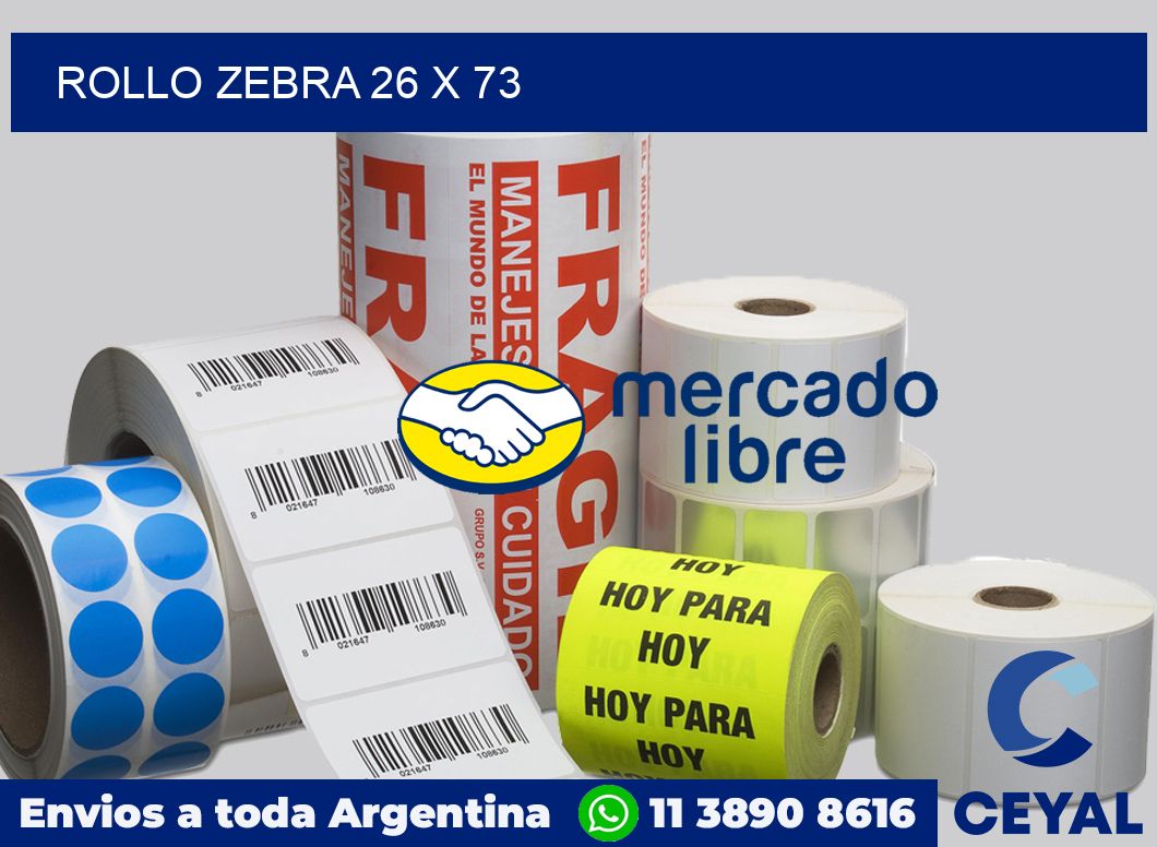 rollo zebra 26 x 73