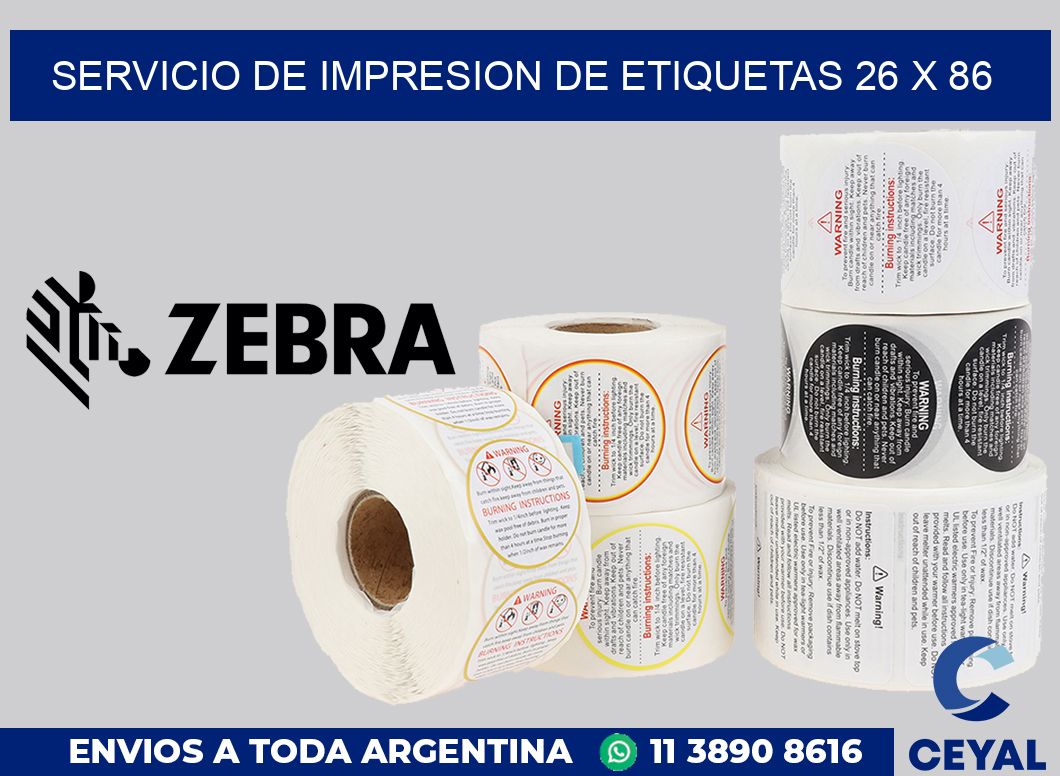 servicio de impresion de etiquetas 26 x 86