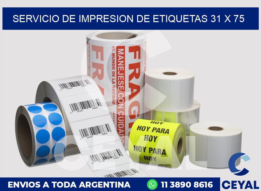 servicio de impresion de etiquetas 31 x 75