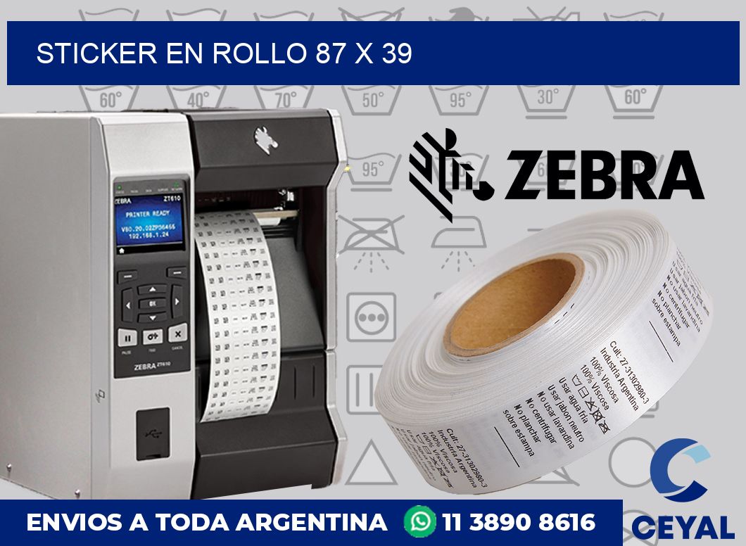 sticker en rollo 87 x 39