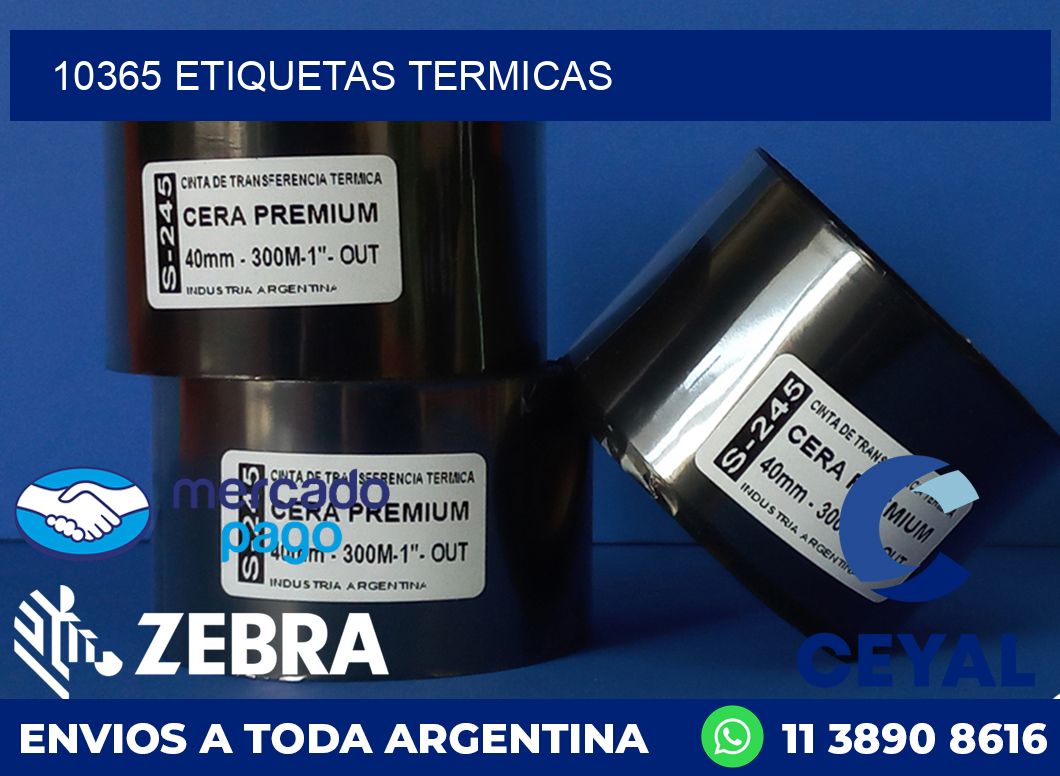 10365 ETIQUETAS TERMICAS
