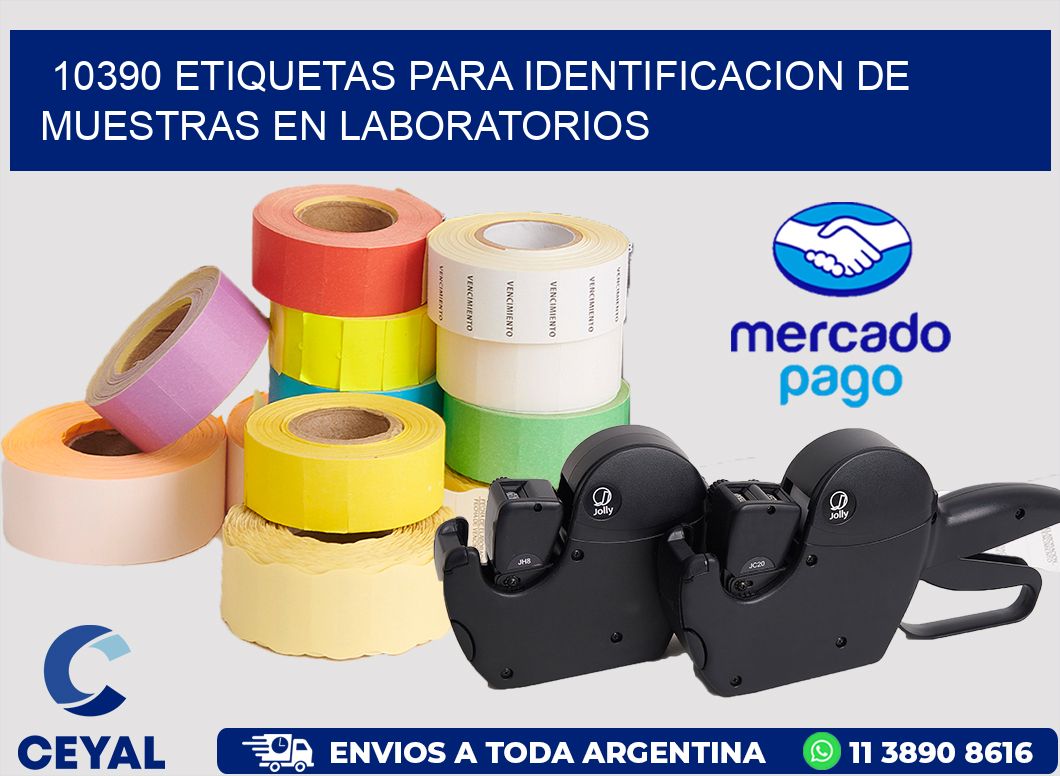 10390 ETIQUETAS PARA IDENTIFICACION DE MUESTRAS EN LABORATORIOS