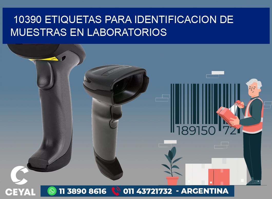 10390 ETIQUETAS PARA IDENTIFICACION DE MUESTRAS EN LABORATORIOS