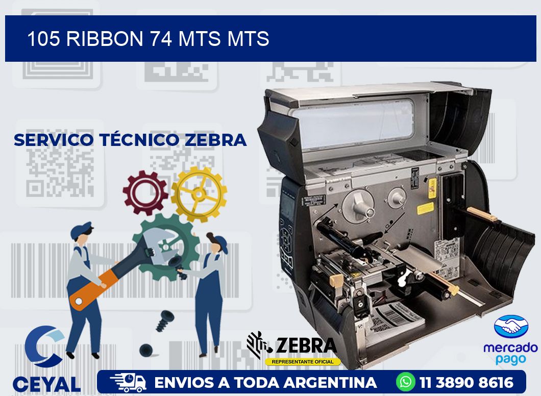 105 RIBBON 74 MTS MTS