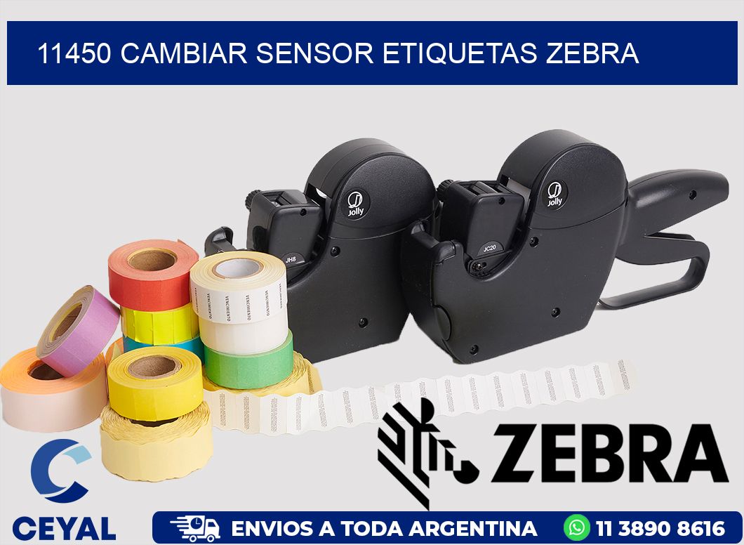11450 CAMBIAR SENSOR ETIQUETAS ZEBRA