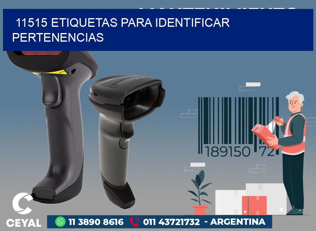 11515 ETIQUETAS PARA IDENTIFICAR PERTENENCIAS