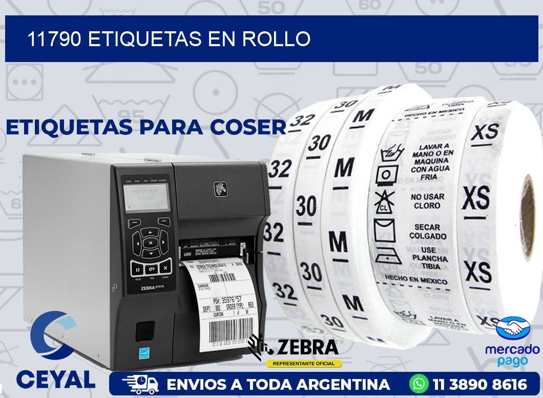 11790 ETIQUETAS EN ROLLO