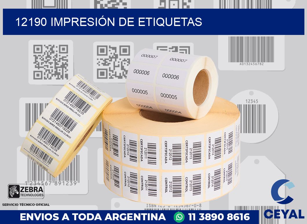 12190 IMPRESIÓN DE ETIQUETAS