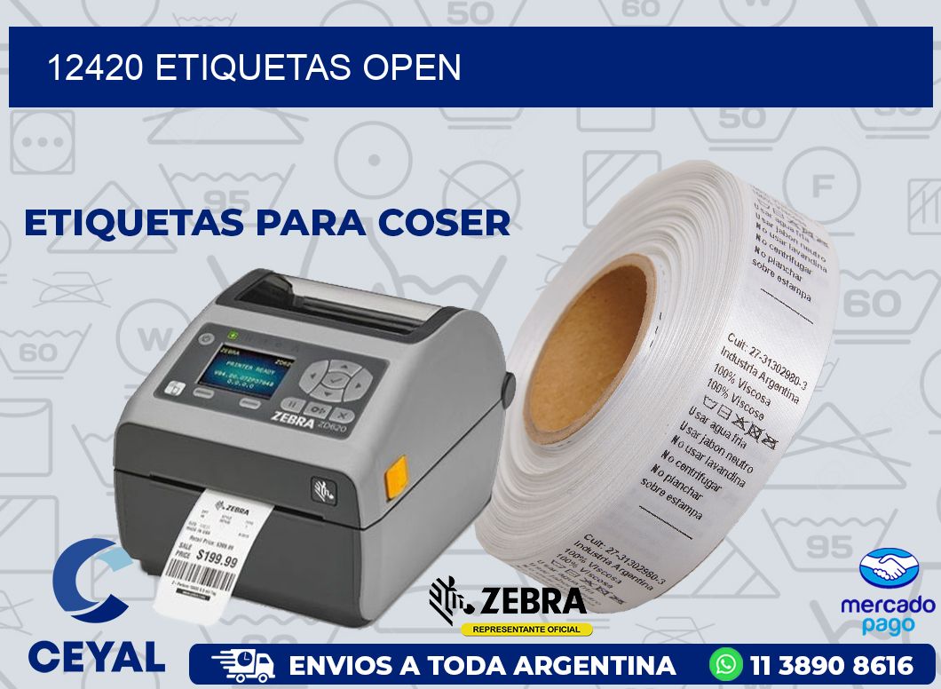 12420 ETIQUETAS OPEN