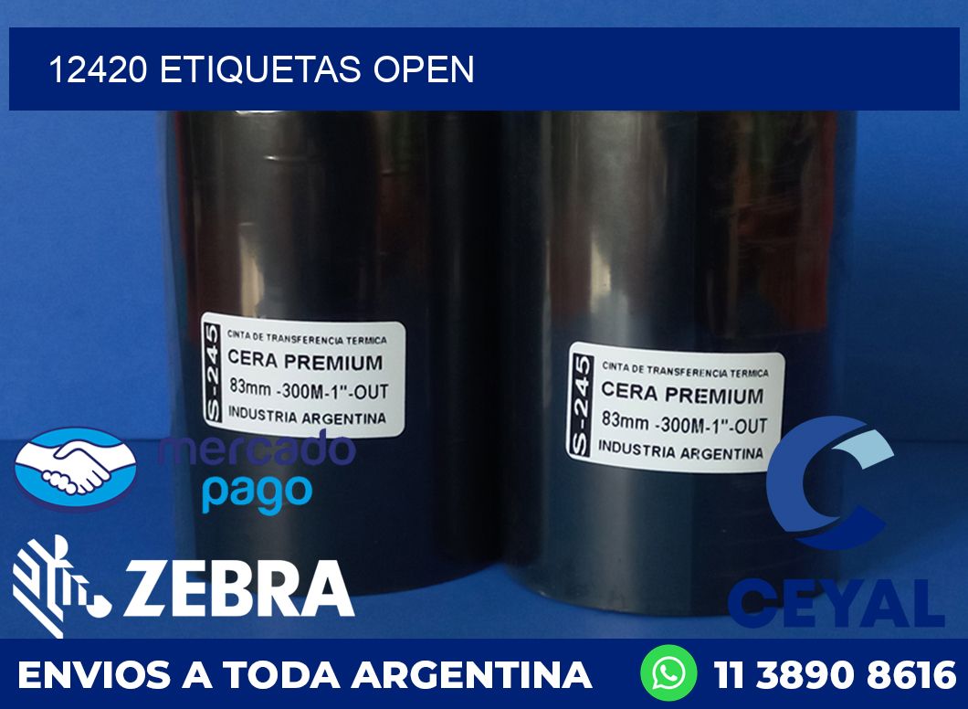 12420 ETIQUETAS OPEN