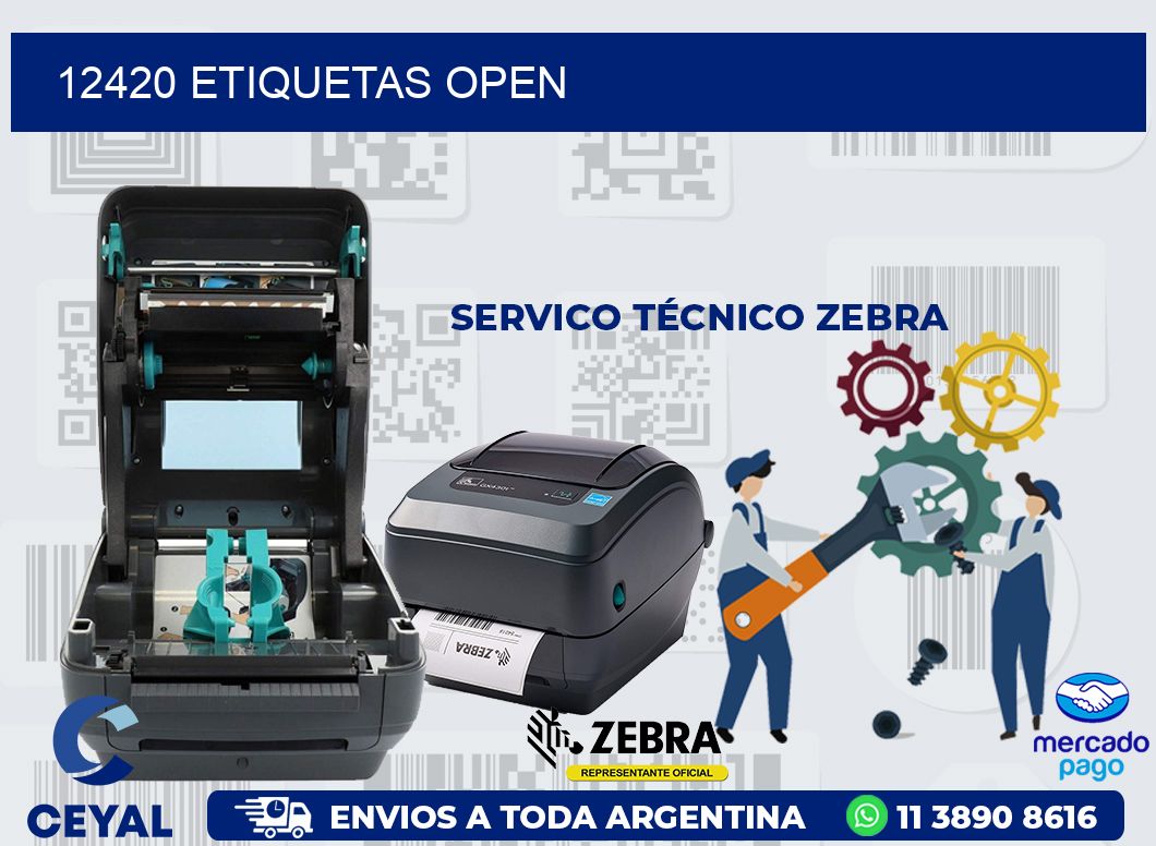 12420 ETIQUETAS OPEN