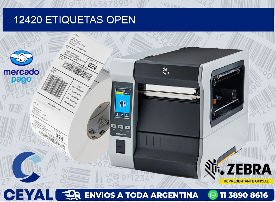 12420 ETIQUETAS OPEN
